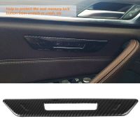 แต่งรถ Stile In Fibra Di Carbonio Colore Seggiolino Auto Blocks Memoria Pulsante Cornice Cornice Copertura Adesivo Per BMW Serie 5 G30 2017-2018