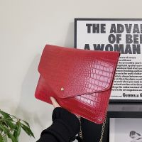 [COD] Foreign trade womens bag 2022 new clutch crocodile retro shoulder temperament banquet pu