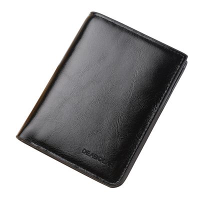 Fashion PU Leather Men Wallets Buckle Short Vertical Mens Wallet Multifunctional Coin Purse Luxury Brand Dollar Slim Purse