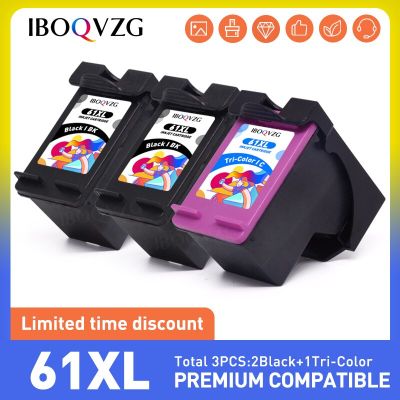 IBOQVZG 61XL Compatible Ink Cartridge For HP61 For HP 61 XL Envy 4500 4502 5530 Deskjet 1050 2050 3050 3054 3000 1000