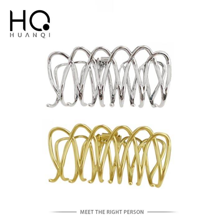 huanqi-korea-simple-line-metal-large-gripper-for-women-girls-2022-new-summer-hair-catch-hair-shark-clip-hairpin-headwear