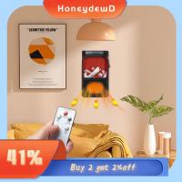 HONEYDEWD ผนัง จอแสดงผล LED พร้อมตัวจับเวลา รีโมทคอนโทรล การติดตั้งความร้อน ปลั๊กเครื่องทำความร้อน พัดลมทำความร้อน