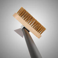 เครื่องตัดพิซซ่า Peel เตาอบพิซซ่า Clean Copper Brush Scraper Rack Machine Cleaning Brush With Long Handle Household Grill ss q