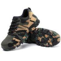 ขายดีที่สุด ioztt2023 - /✺▲▨ Sneakers Men Safety Toe Mens Shoes Camouflage Labor Puncture-Proof Non-slip Walking Breathable Big Size New