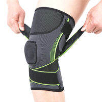 1PC Sports Fitness Kneepad Silicone spring strip support anti falling Sport Compression for Basketball Volleyball Brace Protecto