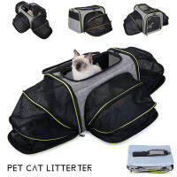 กระเป๋าใส่แมวแบบพกพา airline approved handbag folding Soft-sided Cat CAGE expandable Travel BAG Breathable DO bagg