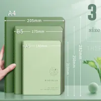 5PCS Student Car Line A4 A5 B5 Notebook Ins Wind Small Fresh Large Notepad Literary Retro Style Thick Notebook