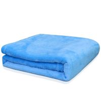 Solid Grey Sky Blue Flannel blanket Anti office air conditioning blanket multifunctional Suitable for nap meditation travel