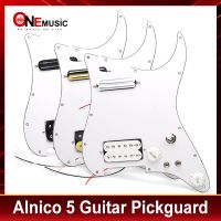 Alnico 5 Prewired ปิ๊กการ์ดทรง Strat คอยล์แยก Pickguard HH (มินิฮัมบัคเกอร์ + Humbucker) ปิ๊กการ์ดพร้อม Humbucker Pickup