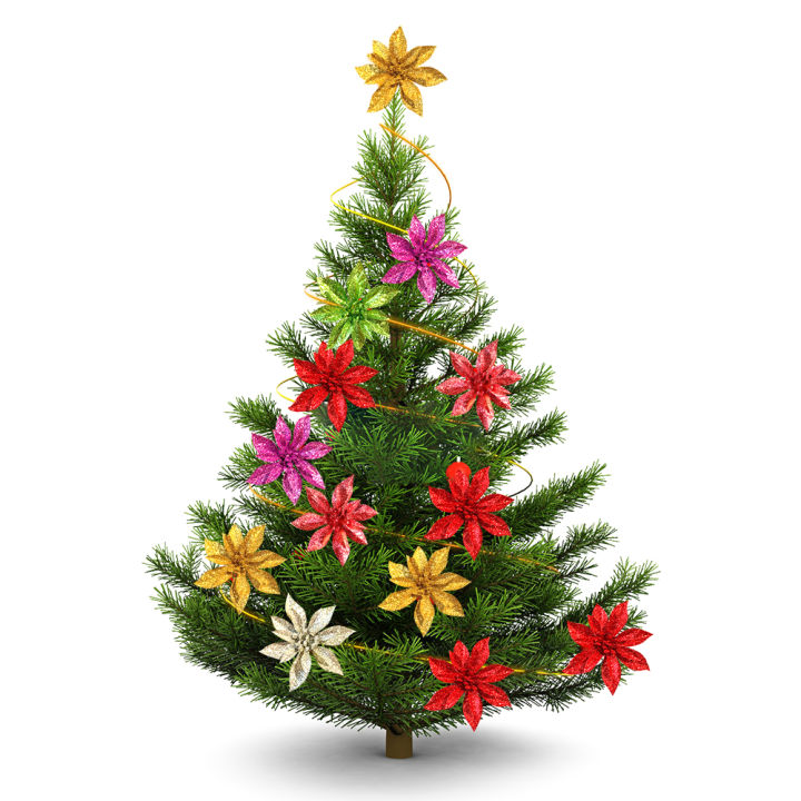 ดอกไม้คริสต์มาสอุปกรณ์ประดับต้นไม้คริสต์มาส-abl-เทียมกากเพชรเครื่องประดับสำหรับงานแต่งงานปีใหม่
