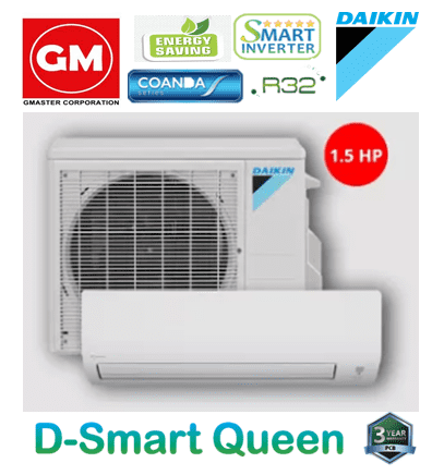 Hp Daikin D Smart Queen Wall Mounted Split Type Inverter Aircon Ftkc Tvm Rkc Tvm Lazada Ph