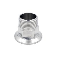 ♞ BSPT 1/2“ 3/4“ 1” 1-1/4” 1-1/2” 2“ Stainless Steel 304 Sanitary Hexagon Male Threaded Ferrule Pipe Fitting Fit For Tri Clamp