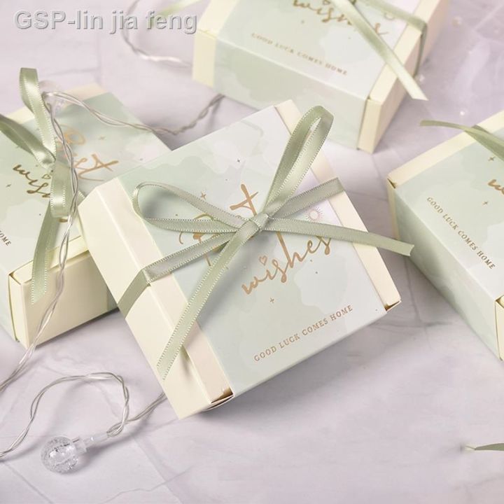 สีเงิน-กล่องกระดาษ4สีสำหรับจัดงานแต่งงานของชำร่วยสำหรับแขกรับขวัญทารกงานเลี้ยงวันเกิด