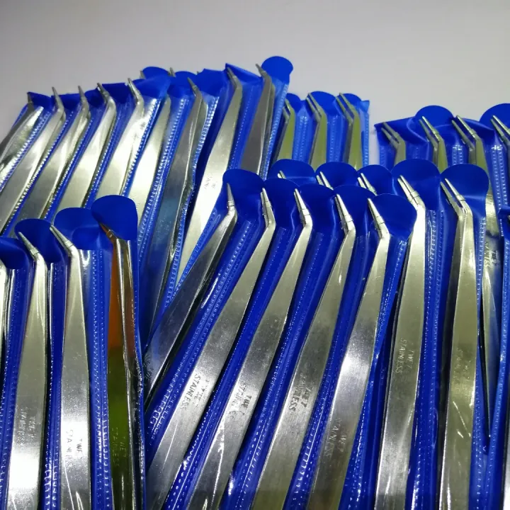 TWEEZER CURVED STAINLESS STEEL POSITIONING TWEEZERS (TWE7) FOR SEWING