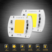 High Power 50W COB LED Chip 3000K Warm White Free Drive Smart IC with Waterproof Driver Supply AC 190-240V for DIY Spotlight Floodlight