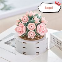 Flower Building Blocks Toys Potted Plant Compatible Classic Brick Assembly Toys Collection Gift Souvenir