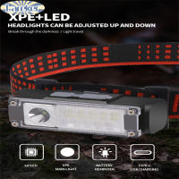 ไฟหน้า Led Type-C ไฟหน้าแบบชาร์จไฟได้ไฟฉายคาดศีรษะพร้อมไฟแสดงสถานะ