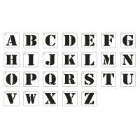26 Pcs Alphabet Lowercase English Letters Bold Artistic Fonts Digital Stencils Painting Scrapbook Embossing Album Paper Template Rulers  Stencils