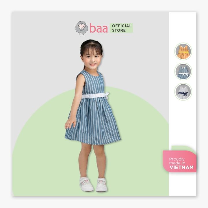 Váy xòe bé gái BAA BABY phối nơ cho bé từ 1 - 7 tuổi - GT-AD28C ...