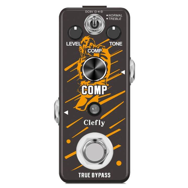 Clefly LEF333 Guitar Compressor Pedal Digital Comp Effect Pedals For