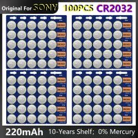 100ชิ้นสำหรับ CR2032 CR 2032 DL2032 ECR2032นาฬิกาของเล่นเครื่องคิดเลขกุญแจรถปุ่มควบคุมระยะไกลเหรียญเซลล์