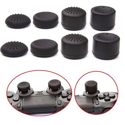 Graceful 8pcs Black Silicone Thumb Stick Grip Cover Caps For PS4 Game Analog Controller