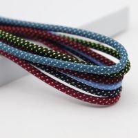 【HOT】┇ Weiou Color Crossed Polyester String 4.5MM Round Type Tape Sneaker Canvas Use Cordon 60-100Cm Children Shoe Accessory