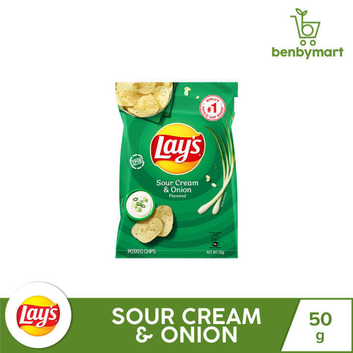 Lay's Sour Cream & Herbs 50g (Lay's SCO 50g) Potato Chips | Lazada PH