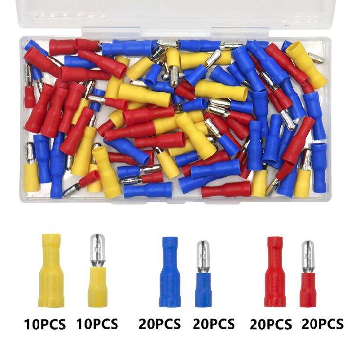 100pcs-mix-color-crimp-terminals-female-amp-male-spade-terminals-bullet-butt-wire-connector-cold-press-electrical-cable-connecor-electrical-connectors