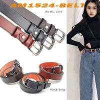 เข็มขัดหนังผู้หญิง ไซส์ยาวพิเศษ ?สายยาว115 cm เอว 27-44  ? Woman BeLT 1524 ? ส่งไวจากไทย ✅