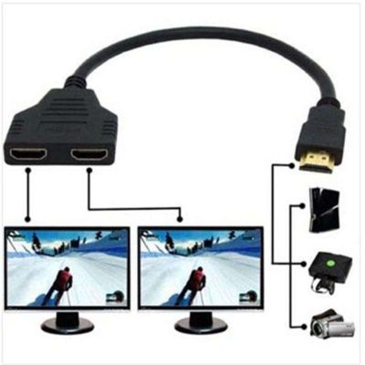 Y HDMI splitter cable 1ออก2จอ FULL HD 1080p