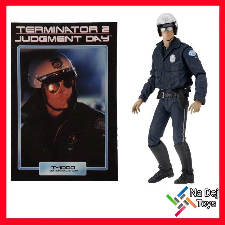Neca Terminator 2 Judgement Day T-1000 Motorcycle Cop 7 Figure คนเหล็ก ...