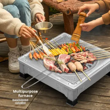 Outdoor Camping BBQ Firing Stoves Charcoal Grill Tool Portable Brazier  Charcoal Firing Stoves Charcoal Pot Charcoal