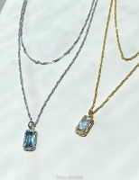 (All Silver 925) hoo.stores Mama Gem Double Twisted Chain Necklace สร้อยคอเงินแท้ s925 สร้อยคอโซ่ สร้อยคอเพชร เครื่องประดับเงินแท้ ปลอดสารนิกเกิล ใส่ไม่แพ้ ไม่คัน