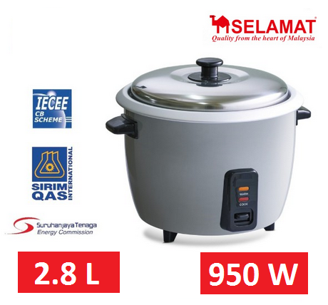 Selamat Electric Rice Cooker { 2.8L } | Lazada