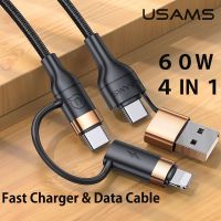 60W 4 1 USB Type C to Fast Charging Cable Data Transmission