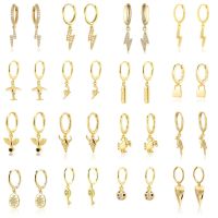 【YP】 Fashion Hanging earrings Lightning Short Pendant Drop Ear Trend Female Jewelry Hoop Earring for