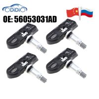 56053031AD 4ชิ้นเซนเซอร์วัดแรงดันลมยาง TPMS สำหรับอุปกรณ์รถ Mhz ไครสเลอร์ดอดจ์จี๊ป433