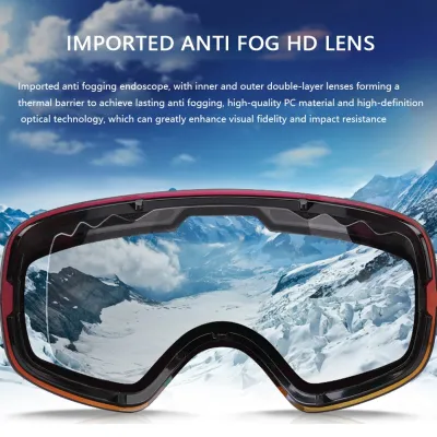 Ski Goggles Single Lenses Anti-fog UV Protection Men Women Snowboard Goggles