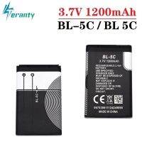 โปรโมชั่นใหญ่1-10ชิ้น1200มิลลิแอมป์ต่อชั่วโมง BL-5C BL5C 5C Li-Ion ลิเธียม3.7โวลต์ For1208 1600 2610 N71 N70 2600