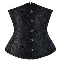 Gothic เซ็กซี่ Underbust Corset เทรนเนอร์เอว Slimming ชุดชั้นใน Shapewear ผู้หญิง Lace-up Girdling Corselete Plus ขนาด Fajas เสื้อผ้า-Sediue