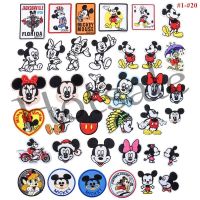 【hot sale】 ✒ B15 Disney Minnie Mickey Mouse Patch DIY Sew on Iron on Badges Patches Cloth Embroidery Applique S 1-20