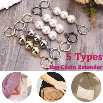 Bag Strap Extender Artificial Pearl Replacement Bags Chain Straps