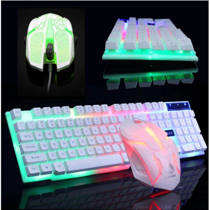 Keyboard Luminous LED Light Backlit Keyboard Gaming Keyboard + Gaming