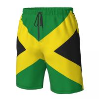 (ETX)Mens Swim Shorts Summer Swimwear Man Swimming Trunks Beach Shorts Surf Board Male Clothing Pants Flag Of Jamaica