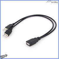 jianzhanqinl ใหม่ USB 2.0 1หญิงถึง2ชาย Y-Splitter Data SYNC CHARGING EXTENSION CABLE