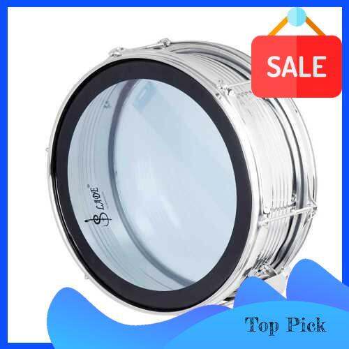 14" Snare Drum Kit Stainless Steel Drum Body PVC Drum Head with Drum