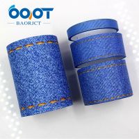 [HOT!] OOOT BAORJCT G 18524 29810 yard 25/38 mm jeans series Printed grosgrain ribbonsDIY Hair accessories Material wedding gift wrap