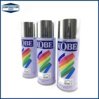 SPY สีสเปรย์   อเนกประสงค์ Kobe โกเบ  สีเงิน จุ 400 CC. #K-80 (12กระป๋อง/โหล) สเปรย์  Spray