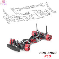 TEQIN Remote Control Car Chassis Carbon Fiber Upgrade Kit Compatible For SNRC R3g 1:10 Rc Touring Car Silvery Ssg Version